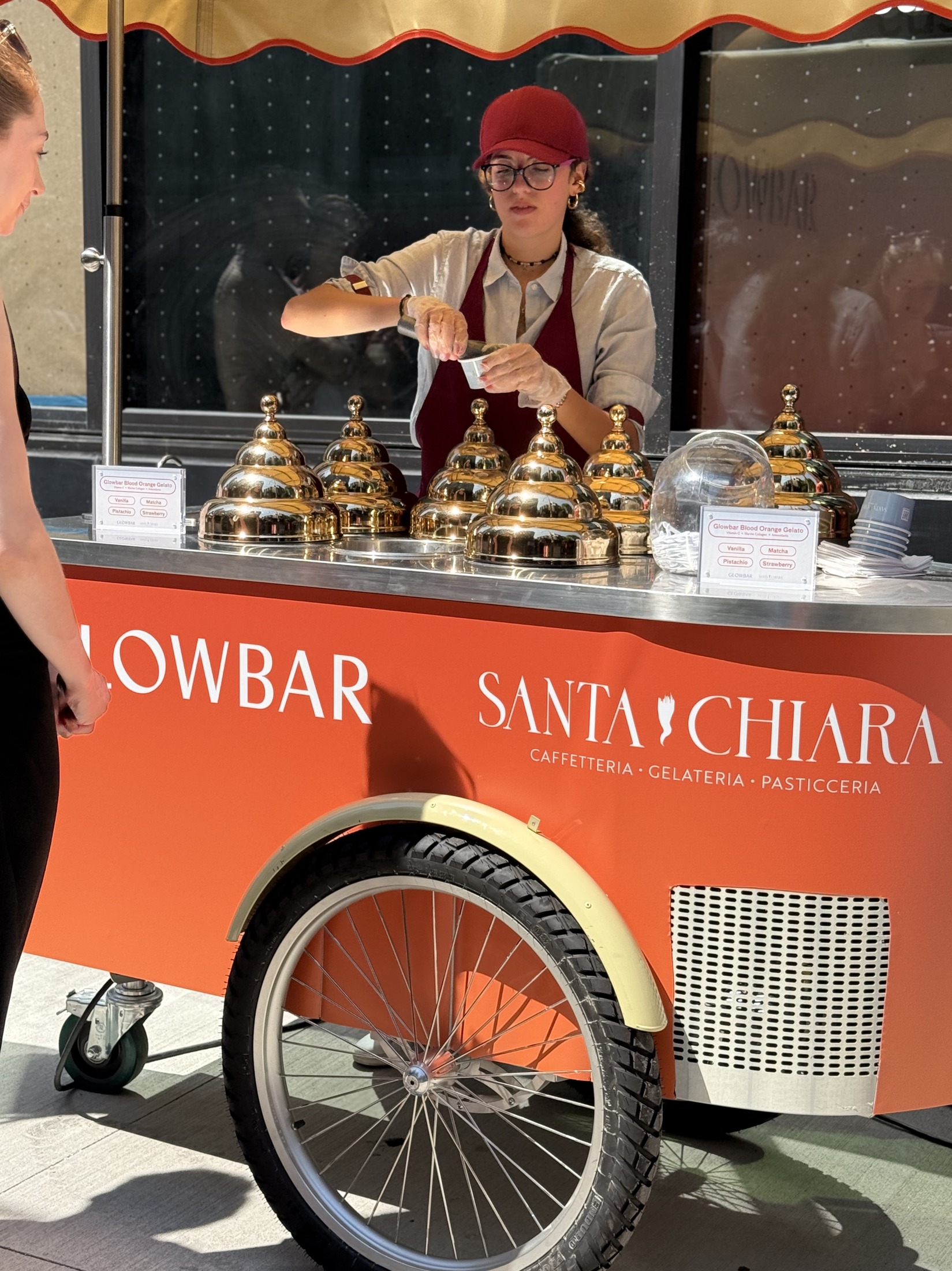 Santa Chiara gelato cart 2